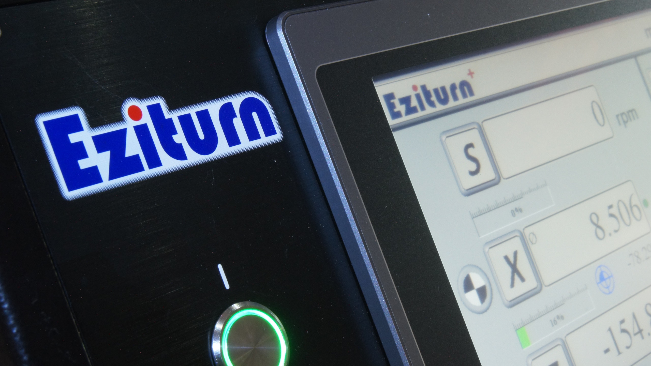 Close-up of the Eziturn Intuitive Touch Smart control panel